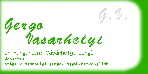 gergo vasarhelyi business card