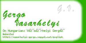 gergo vasarhelyi business card